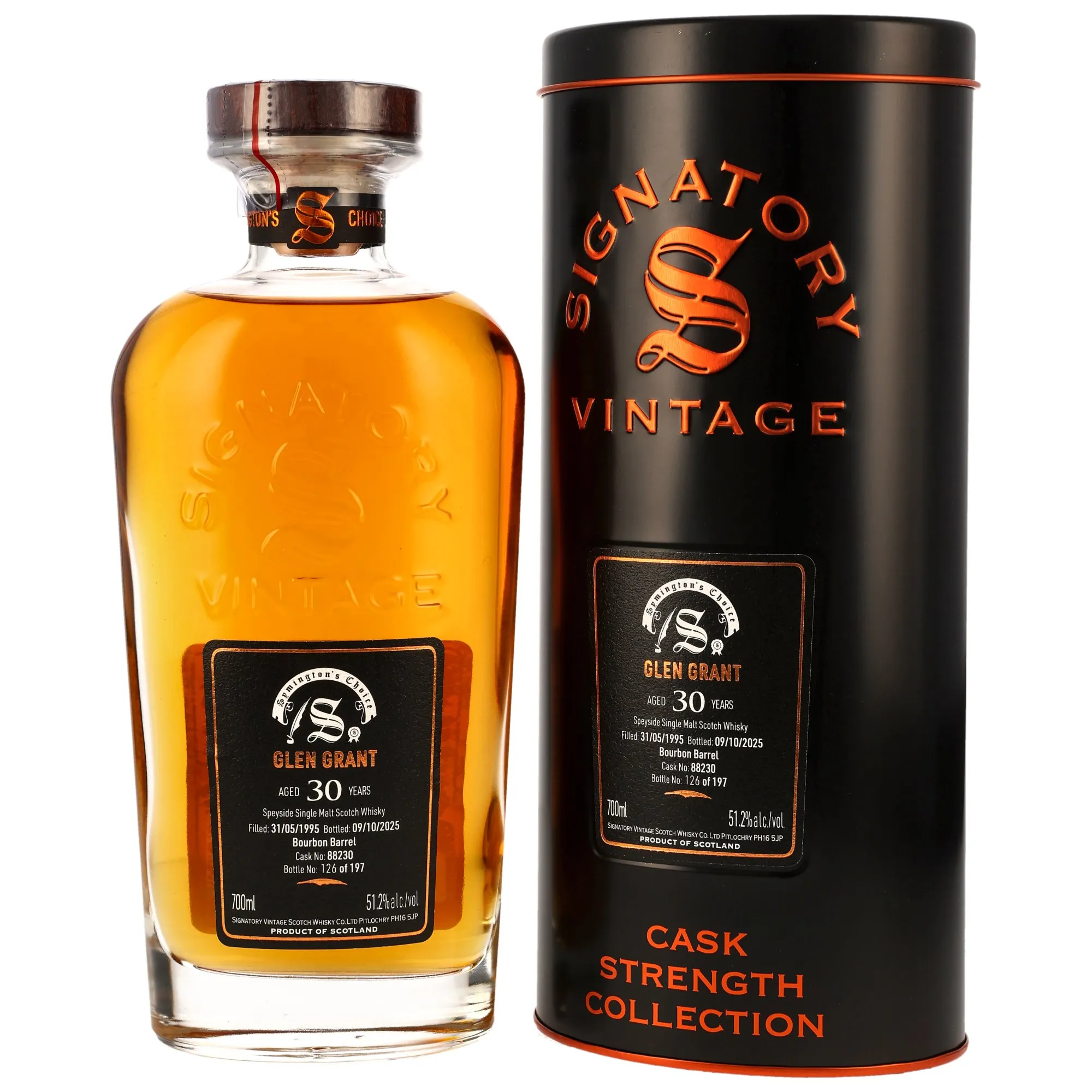Glen Grant 1995/2025 - 30 Jahre - Bourbon Barrel #88230 - Sig Symingtons Choice