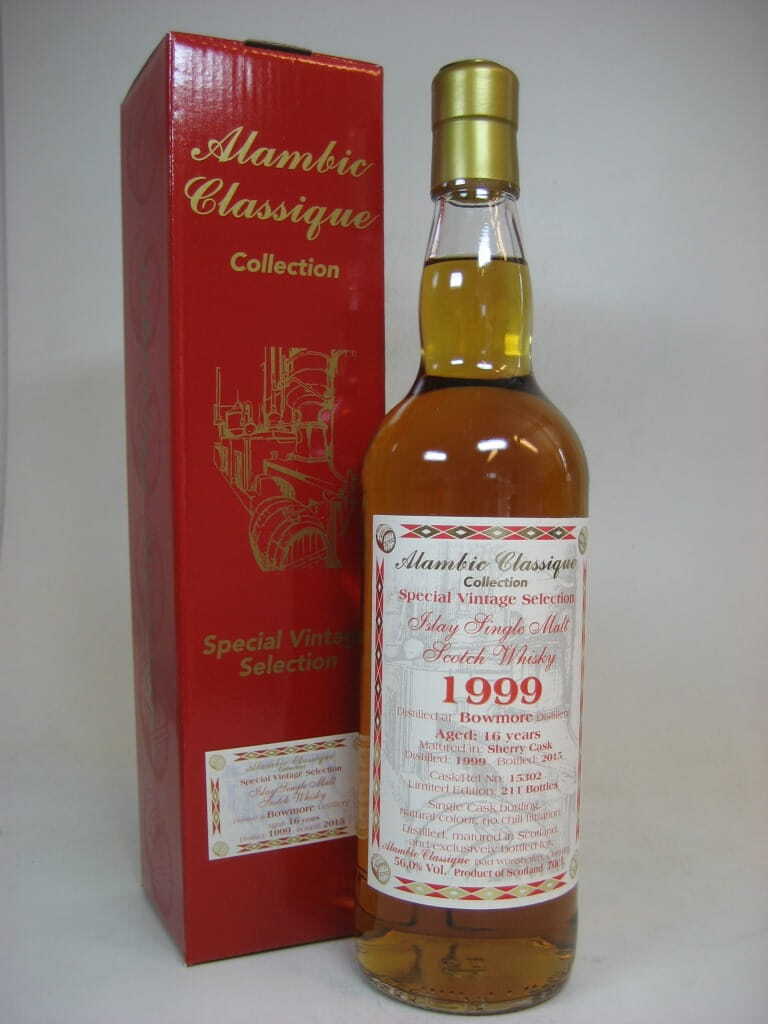 Bowmore 16 Jahre 1999/2015 Sherry Cask Alambic Classique 56%vol. 0,7l Bowmore 16 Jahre 1999/2015 Sherry Cask Alambic Classique 56%vol. 0,7l