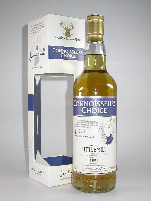 Littlemill 1991/2012 Refill Bourbon Gordon & MacPhail Connoisseurs Choice 43% vol. 0,7l Littlemill 1991/2012 Refill Bourbon Gordon & MacPhail Connoisseurs Choice 43% vol. 0,7l