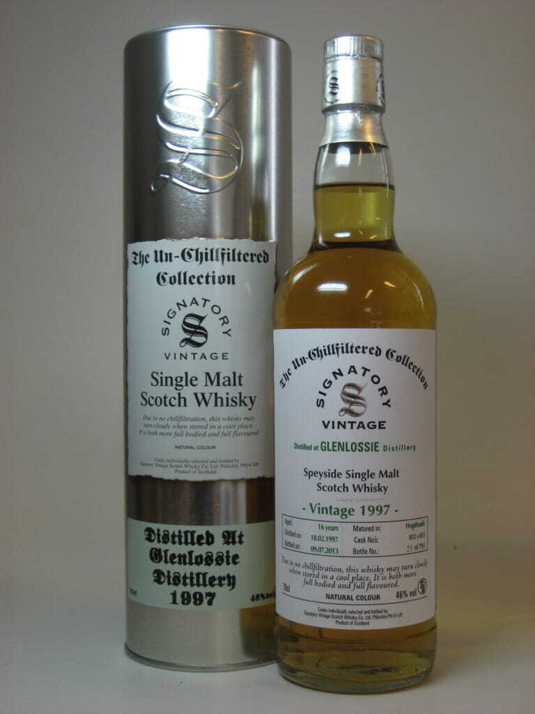 Glenlossie 16 Jahre 1997/2013 Hogsheads Un-Chillfiltered Signatory 46%vol. 0,7l