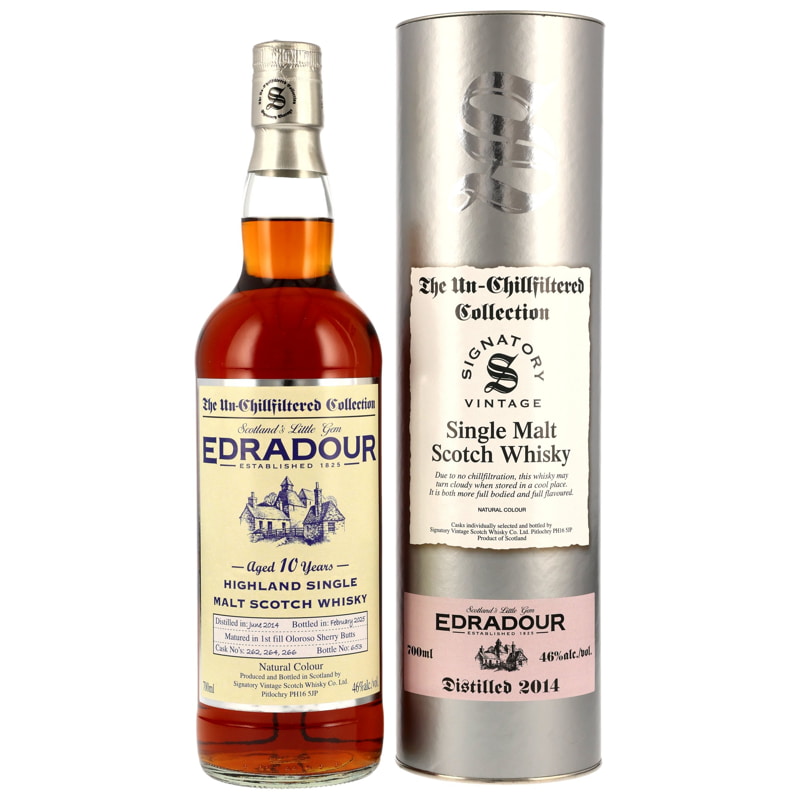 Edradour 10 Jahre 1st-fill Oloroso Sherry Butts #262, 264 & 266 Signatory