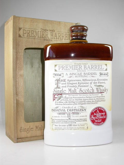 Braeval 11 Jahre Single Barrel "Keramikflasche" Douglas Laing "Premier Barrel" 46%vol. 0,7l