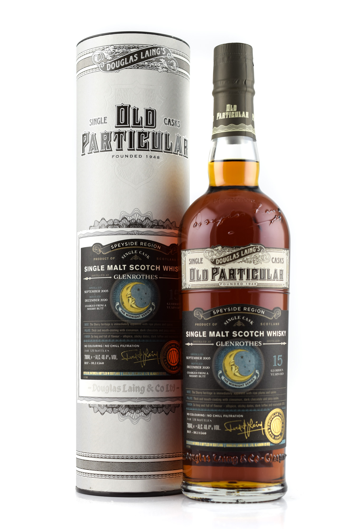 Glenrothes 15 year old Sherry Butt Midnight Series #2 Douglas Laing "Old Particular" 48,4%vol. 0,7l
