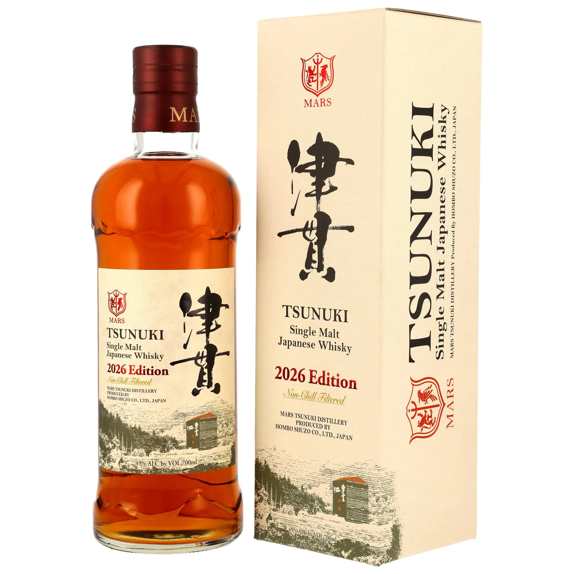 Mars Tsunuki 2026 Edition Single Malt, Bourbon & Sherry Cask, 2026, 49%