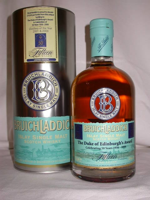 Bruichladdich 15 Jahre "The Duke of Edinburgh's Award" 54%vol. 0,7l