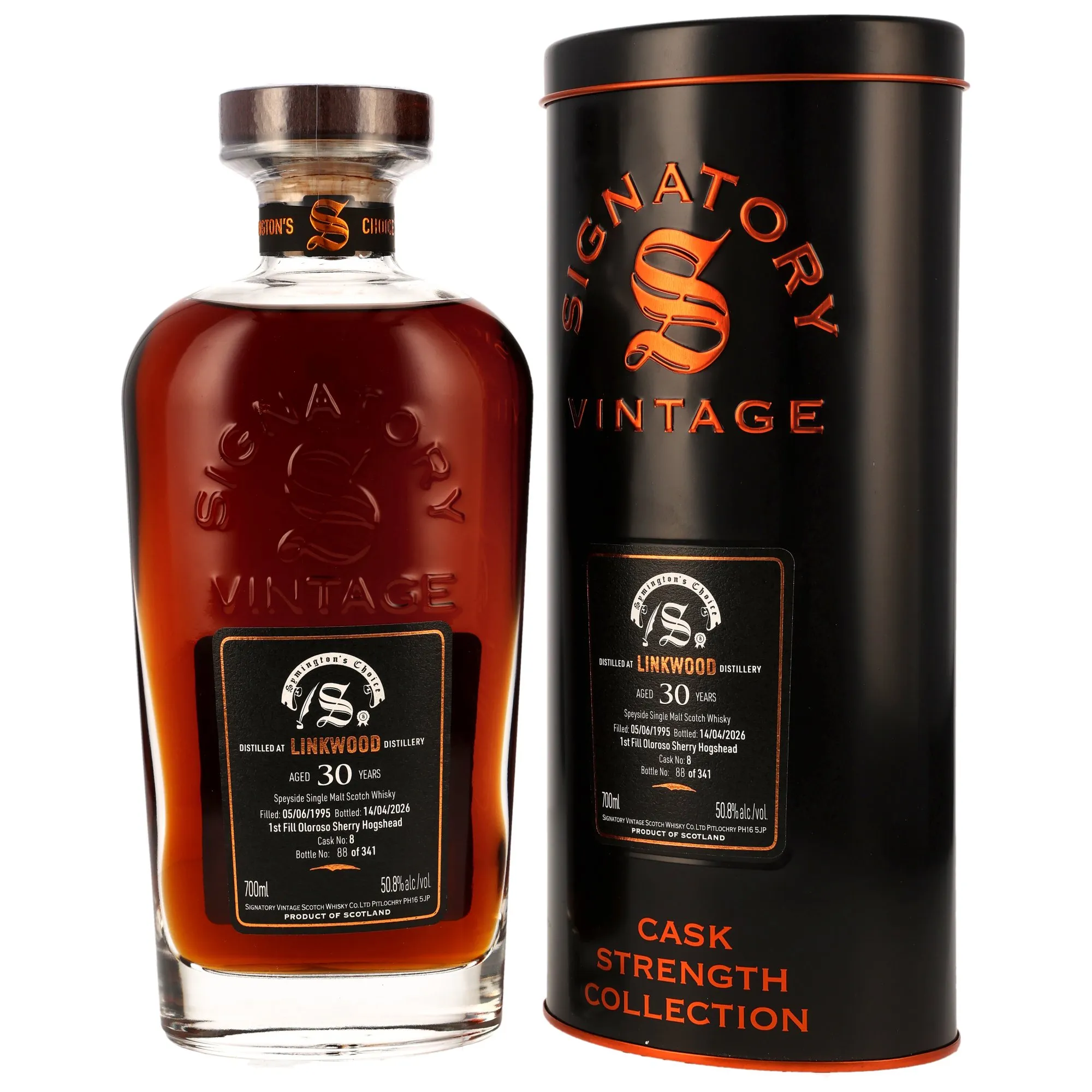 Linkwood 1995/2026 - 30 Jahre - 1st Fill Oloroso Sherry Hogshead #8- Sig Symingtons Choice