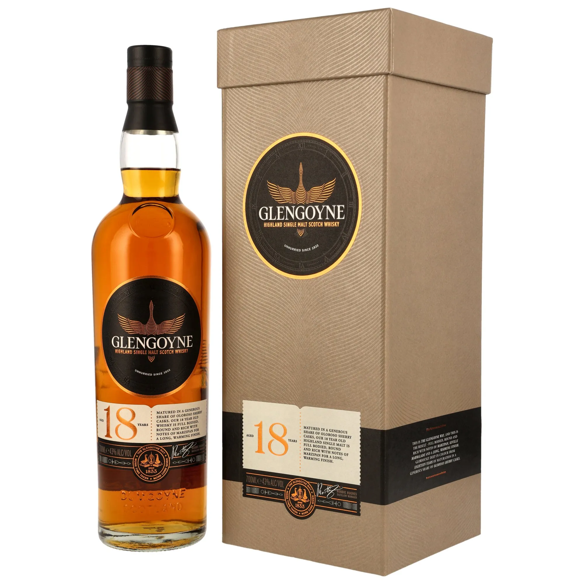 Glengoyne 18 Year Old, Sherry Cask, 2025, 43%
