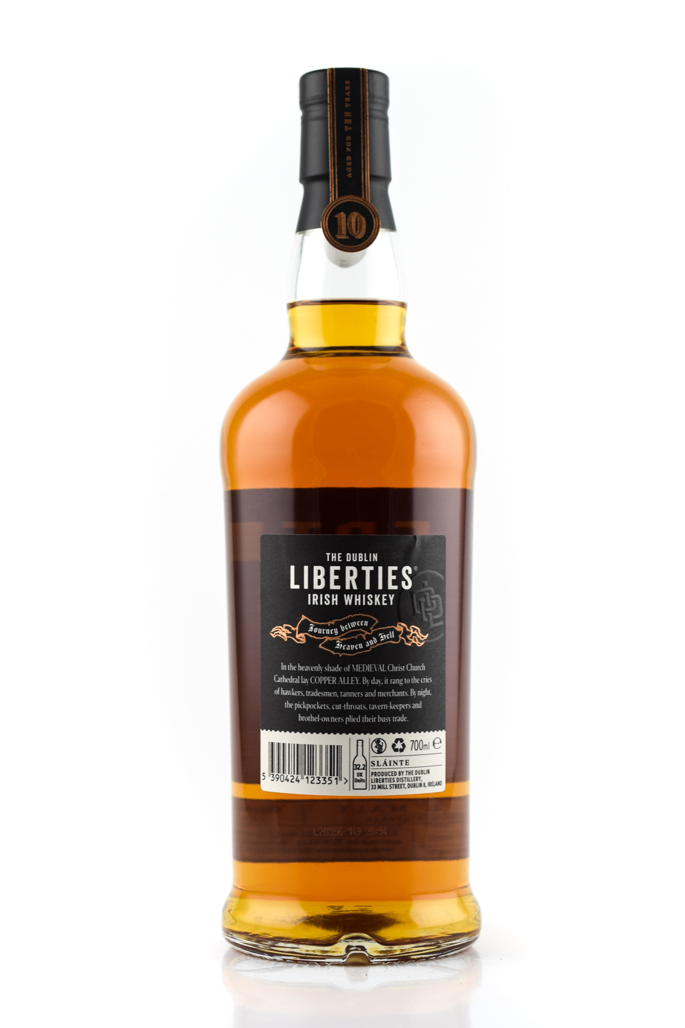 The Dublin Liberties 10 year old Copper Alley 46% vol. 0,7l