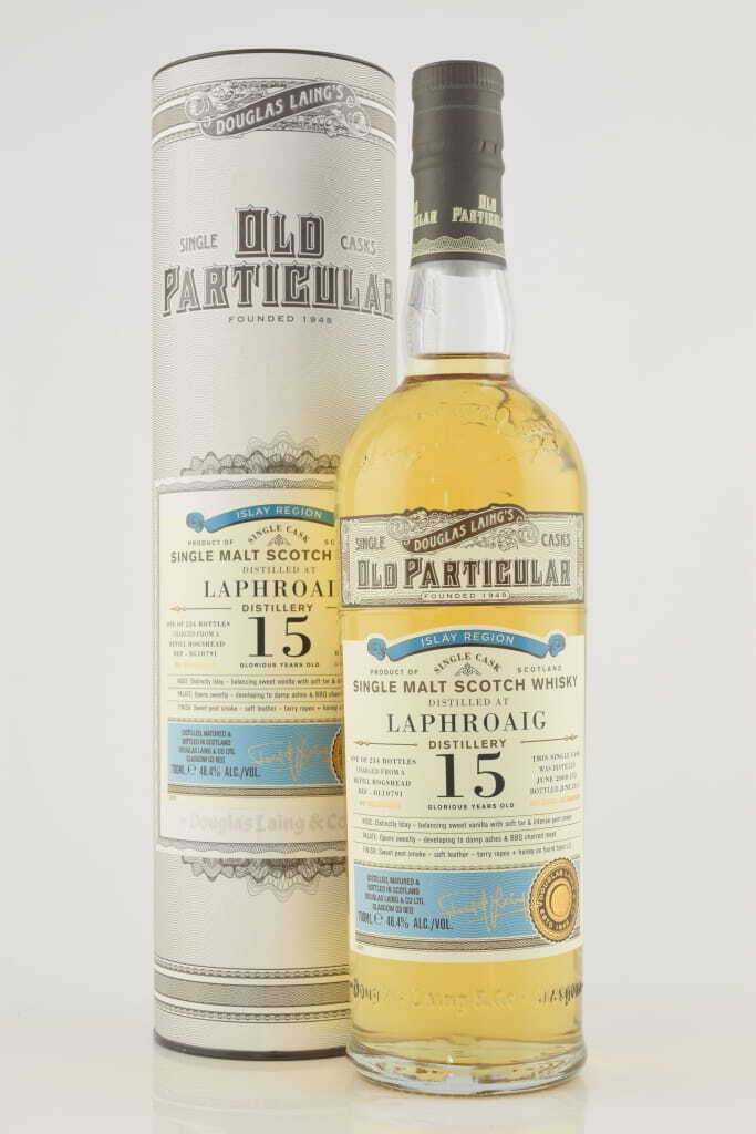 Laphroaig 15 Year Old Refill Hogshead 2015/2015 Douglas Laing "Old Particular" 48.4% vol. 0,7l Laphroaig 15 Year Old Refill Hogshead 2015/2015 Douglas Laing "Old Particular" 48.4% vol. 0,7l