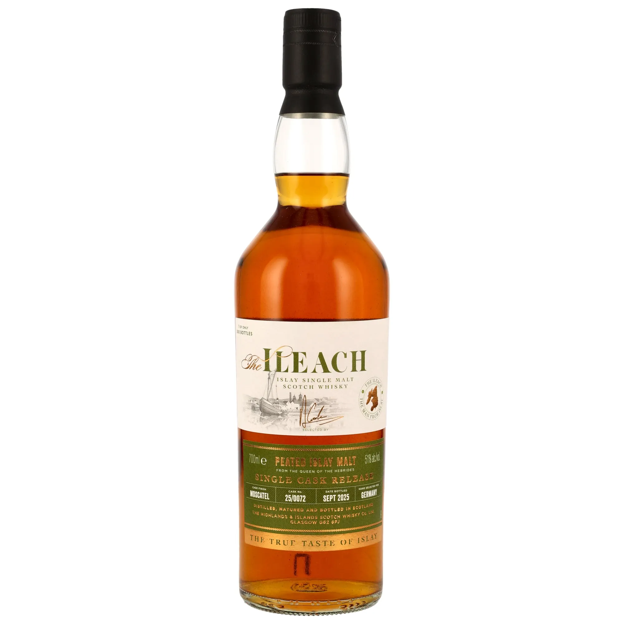 Ileach Islay Single Malt - Moscatel Single Cask Finish #25/0072