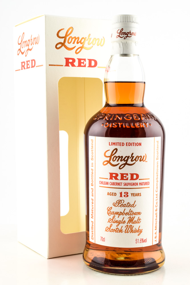 Longrow Red 13 year old Chilean Cabernet Sauvignon Matured 51,6%vol. 0,7l Longrow Red 13 year old Chilean Cabernet Sauvignon Matured 51,6%vol. 0,7l