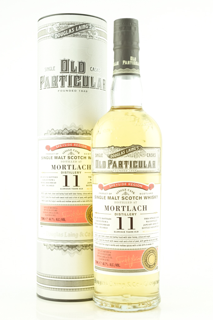 Mortlach 11 Jahre Refill Hogshead 2004/2015 Douglas Laing "Old Particular" 46,7%vol. 0,7l