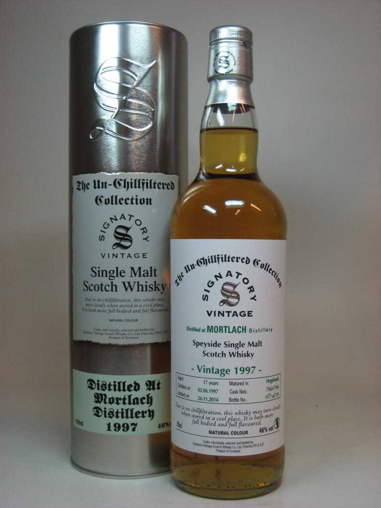 Mortlach 17 Jahre 1997/2014 Hogsheads Un-Chillfiltered Signatory 46%vol. 0,7l