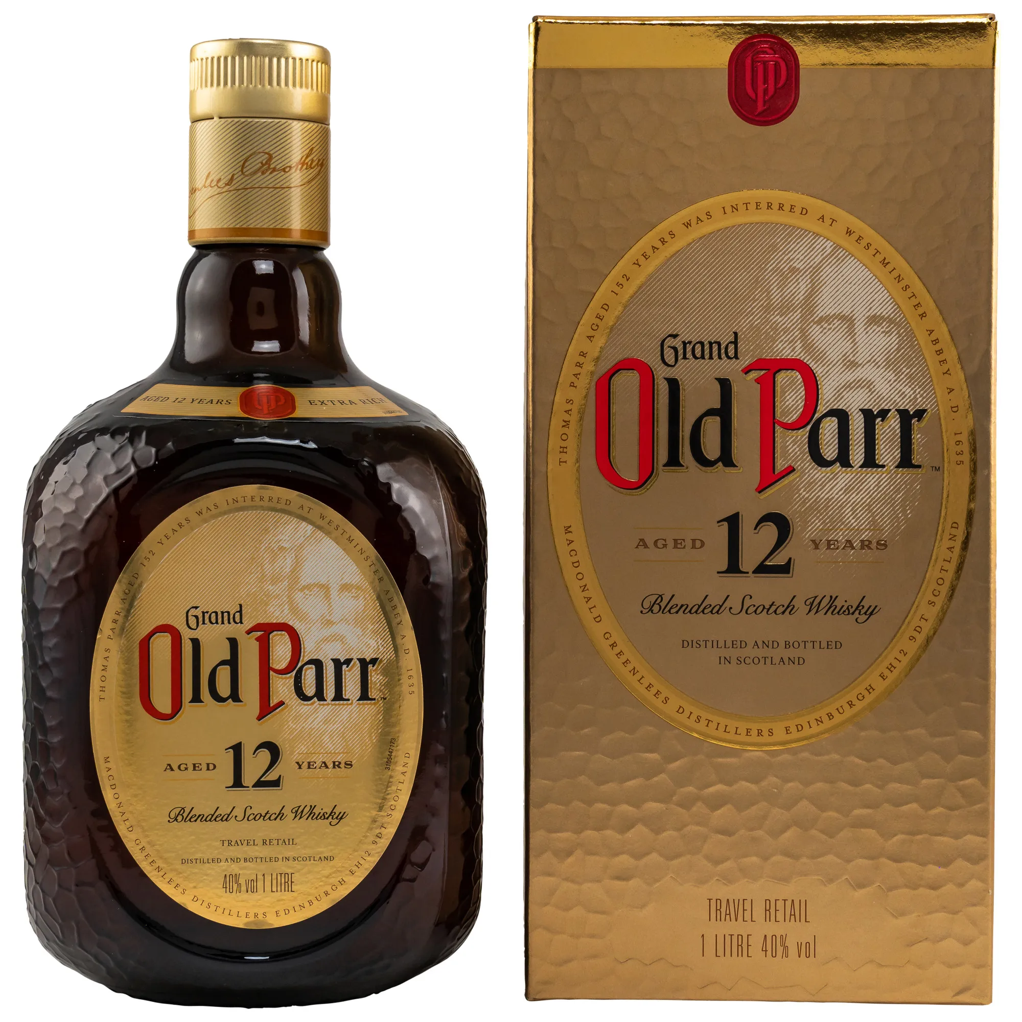 Old Parr 12 Year Old, Oak Cask, 40%