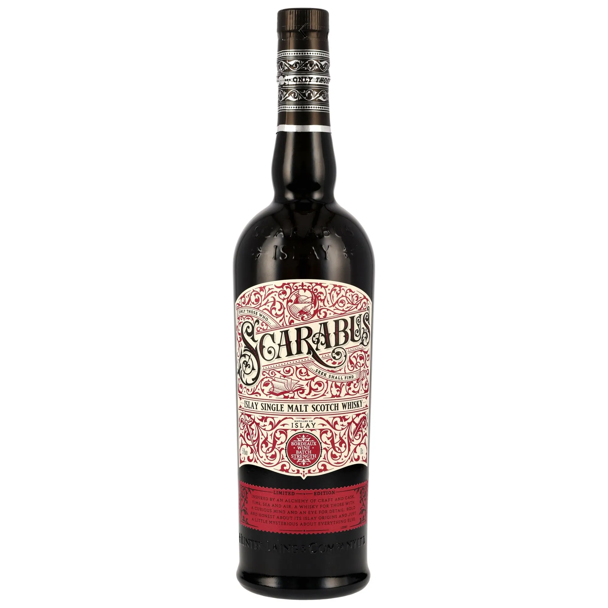 Scarabus Islay Single Malt - Bordeaux Cask Batch Strength Edition, Bordeaux Cask, Hunter Laing, 57%