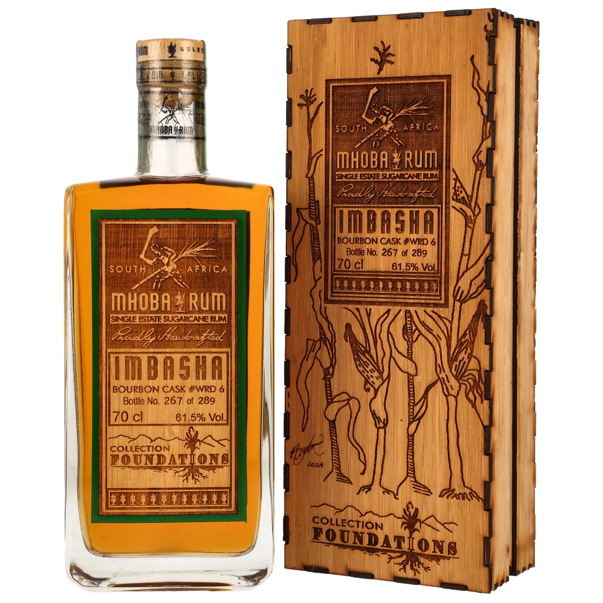 Mhoba Imbasha 2021/2024 - 3 Jahre - Bourbon Cask #WRD 6 - Foundations
