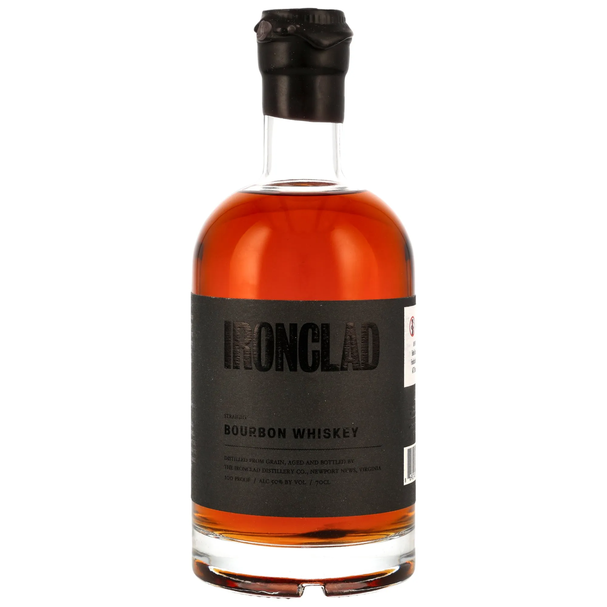 Ironclad Straight Bourbon Whiskey 2 Year Old, New Charred Oak Cask, 45%