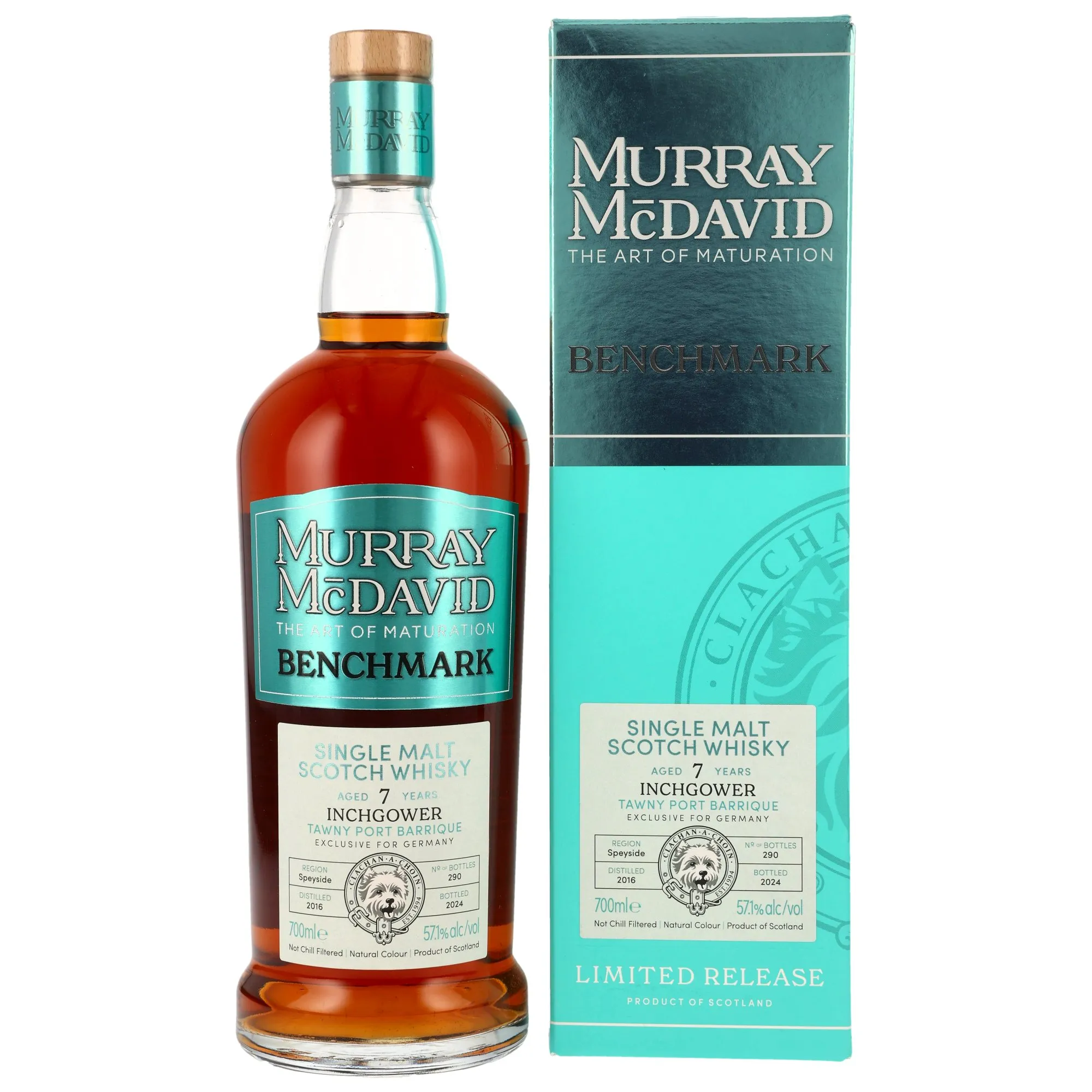 Inchgower Benchmark 7 Year Old, Tawny Port Cask, Cask #26, 2016, Murray McDavid, 57.1%