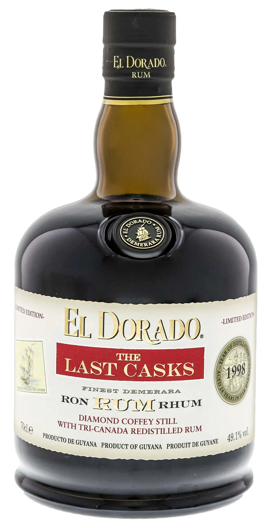 El Dorado The Last Casks 1998/2022 Diamand Coffey & Tri-Canada Red 0,7L