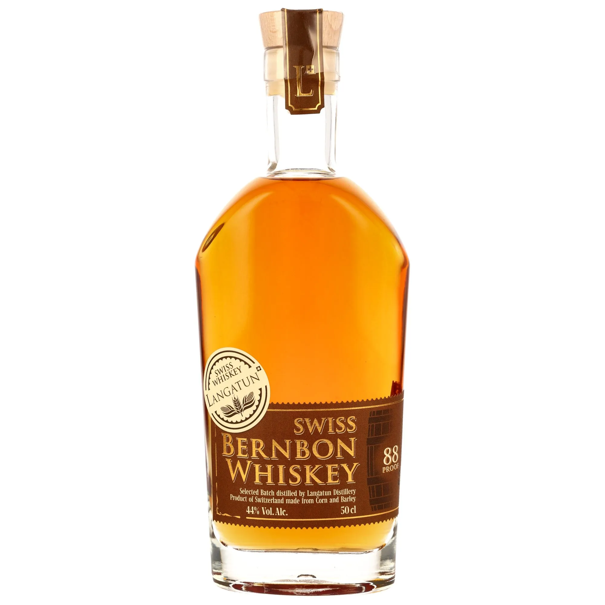 Langatun Swiss Bernbon Whiskey, Krogemann & Red Wine Cask, Batch No. 3, 44%