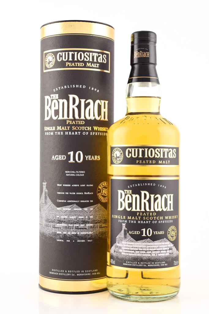 Benriach 10 Year Old Curiositas Peated Malt 46% vol. 0,7l Benriach 10 Year Old Curiositas Peated Malt 46% vol. 0,7l