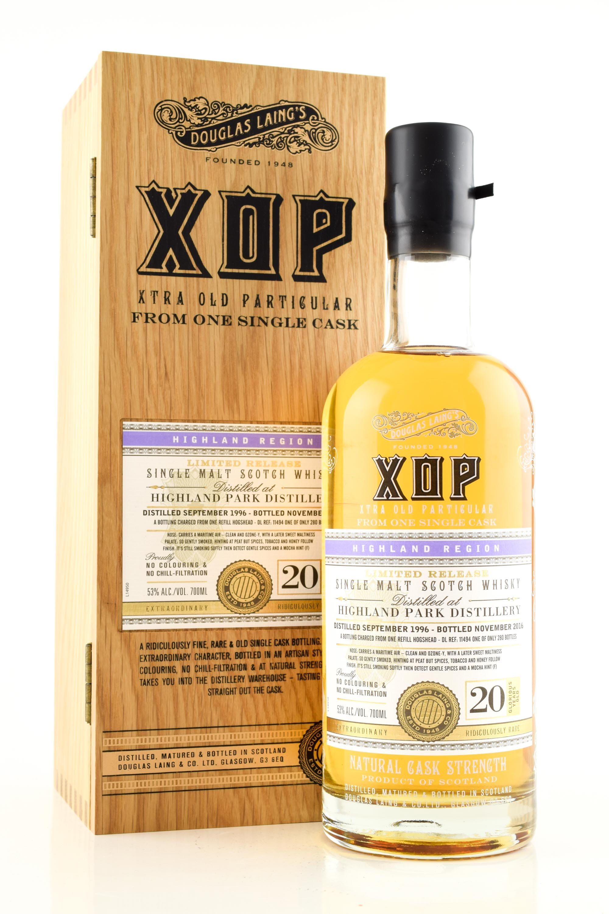 Highland Park 20 Jahre 1996/2016 Refill Hogshead Douglas Laing XOP 53%vol. 0,7l