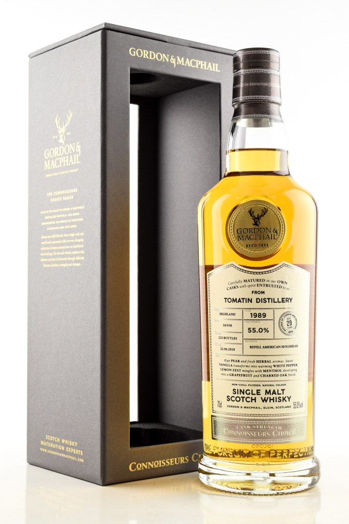 Tomatin 1989/2018 Refill Hogshead American Gordon & MacPhail Connoisseurs Ch. 55% vol. 0,7l