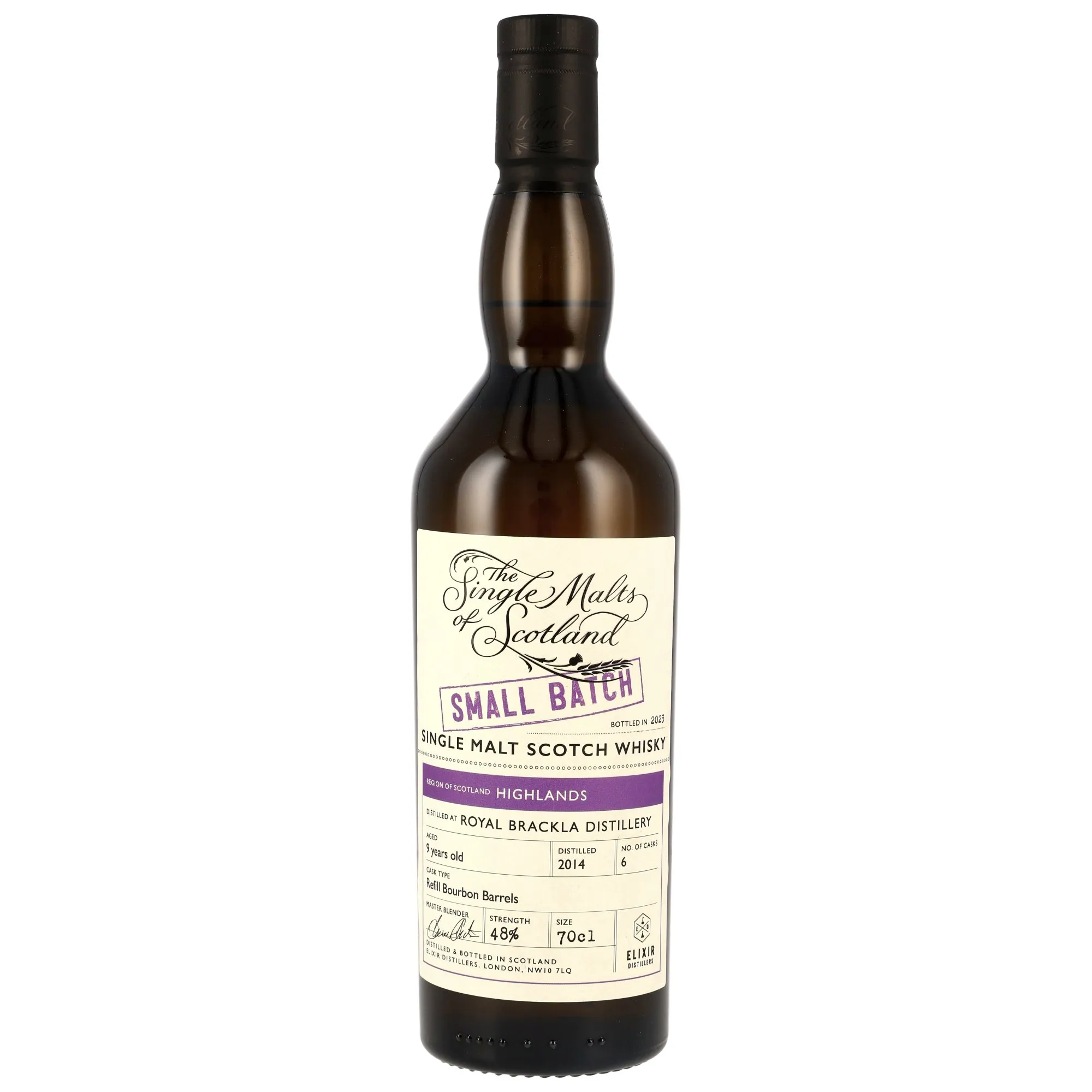 Royal Brackla 2014/2023 - 9 Jahre - Refill Bourbon Barrels - Small Batch (SMoS)
