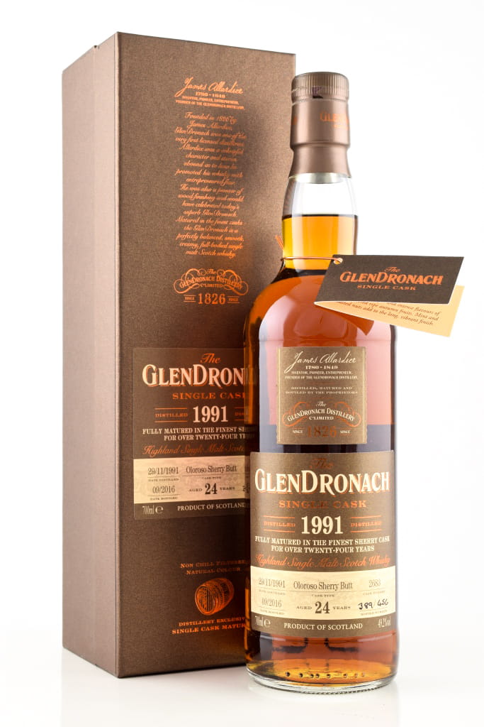 Glendronach 24 Jahre 1991/2016 Oloroso Sherry Butt 49,2%vol. 0,7l