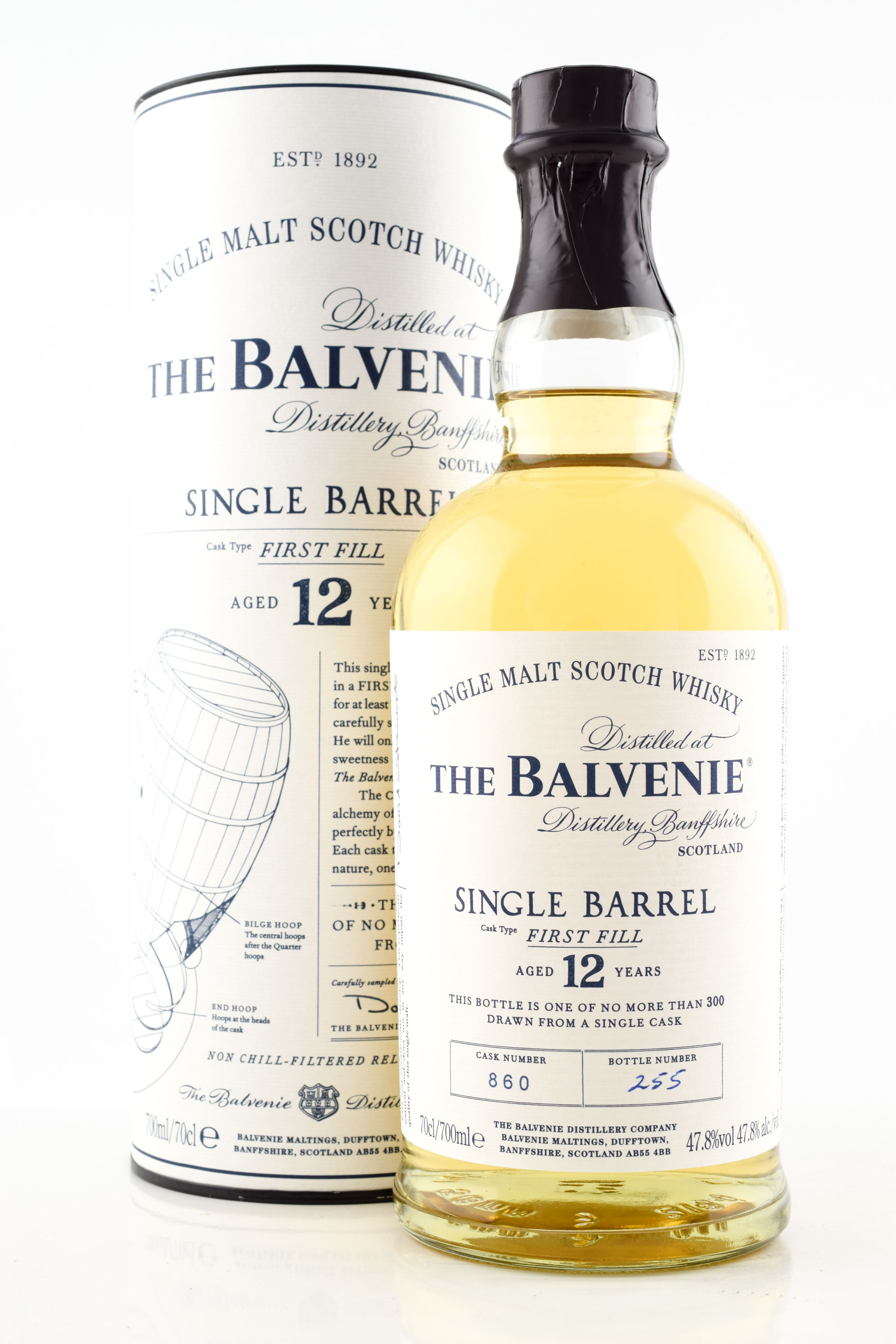 Balvenie 12 Year Old Single Barrel # 859 47.8% vol. 0,7l