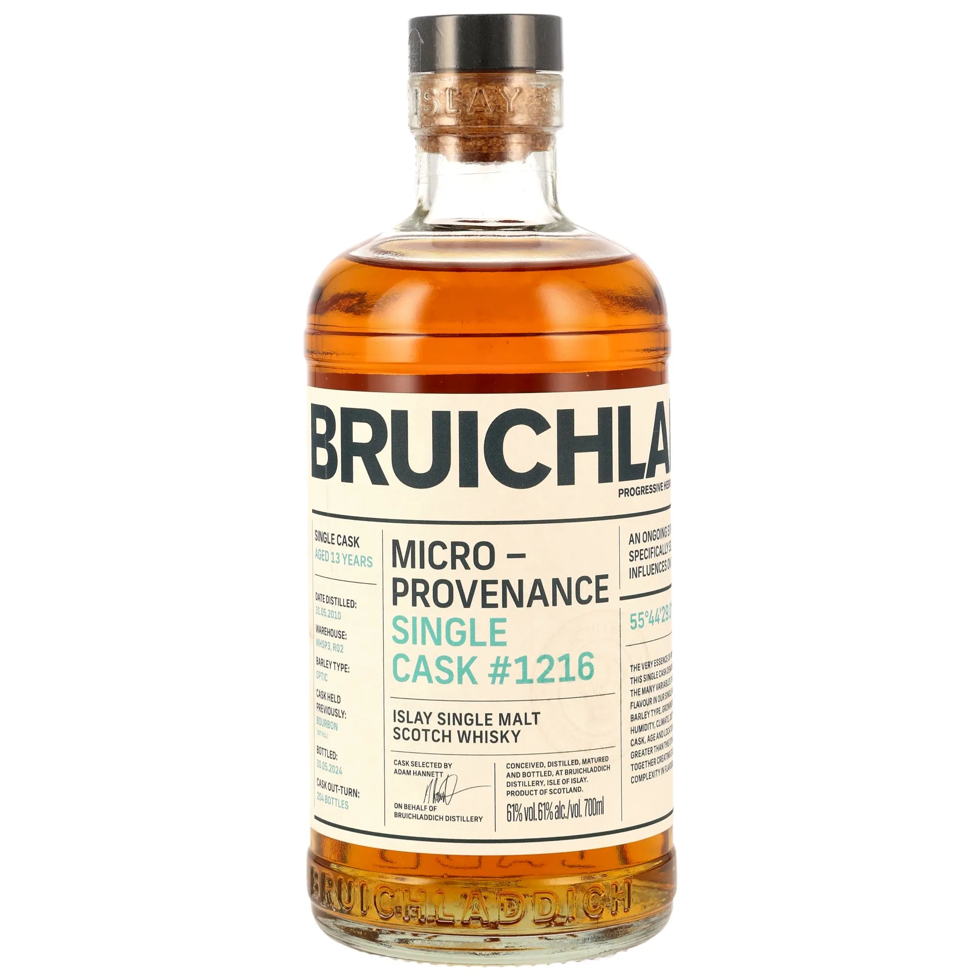 Bruichladdich 2010/2024 - 13 Year Old - Micro Provence 1st Fill Bourbon Single Cask #1216