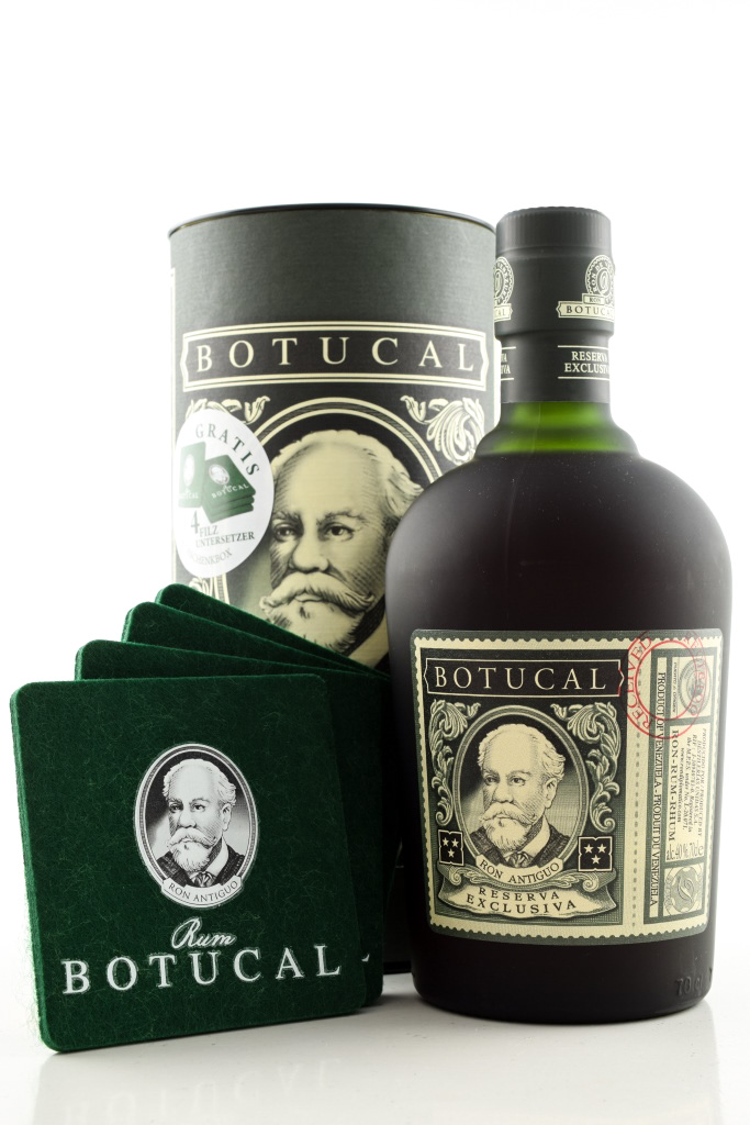 Botucal Reserva Exclusiva 40% vol. 0.7l - with gift box & 4 Coaster Botucal Reserva Exclusiva 40% vol. 0.7l - with gift box & 4 Coaster