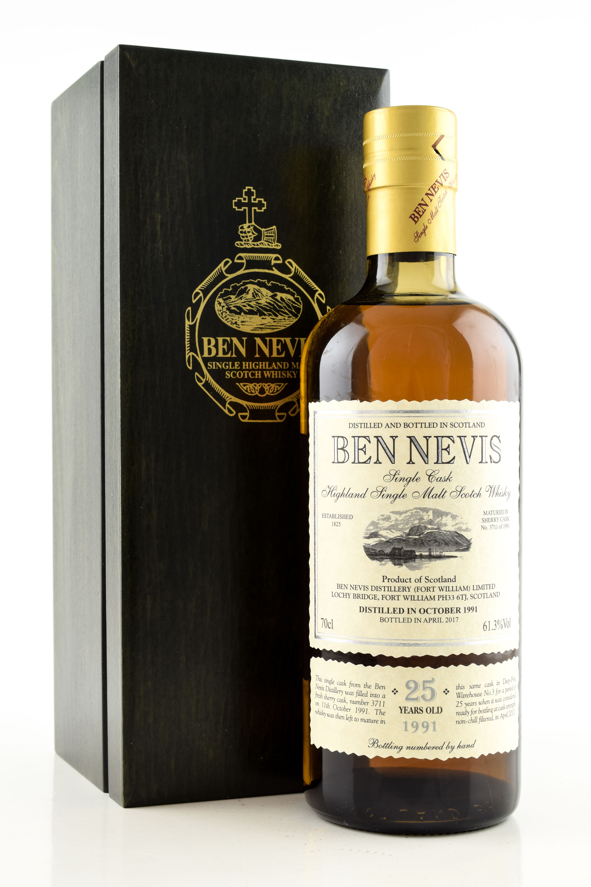 Ben Nevis 25 Jahre 1991/2017 1st-fill Sherry Butt #3711 61,3%vol. 0,7l