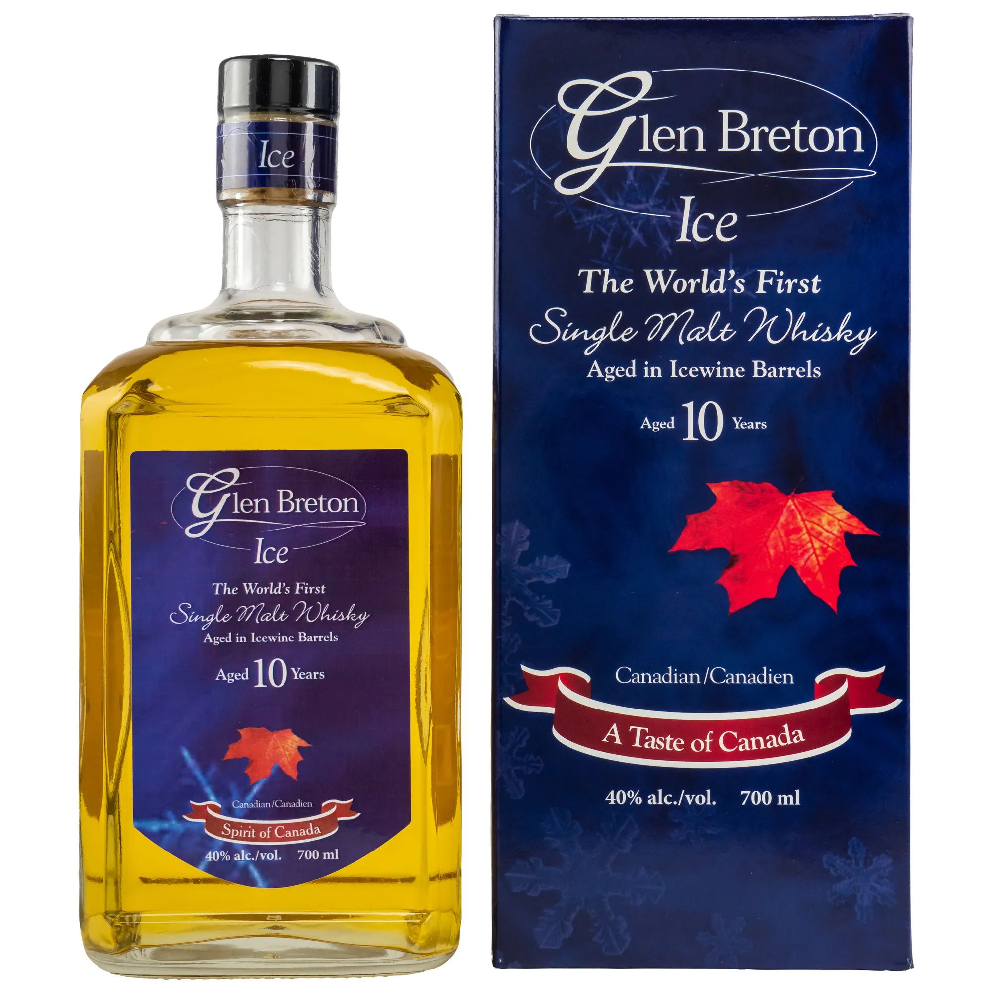 Glen Breton Ice 10 Year Old, Ex-Bourbon & Ice Wine Cask, 40%