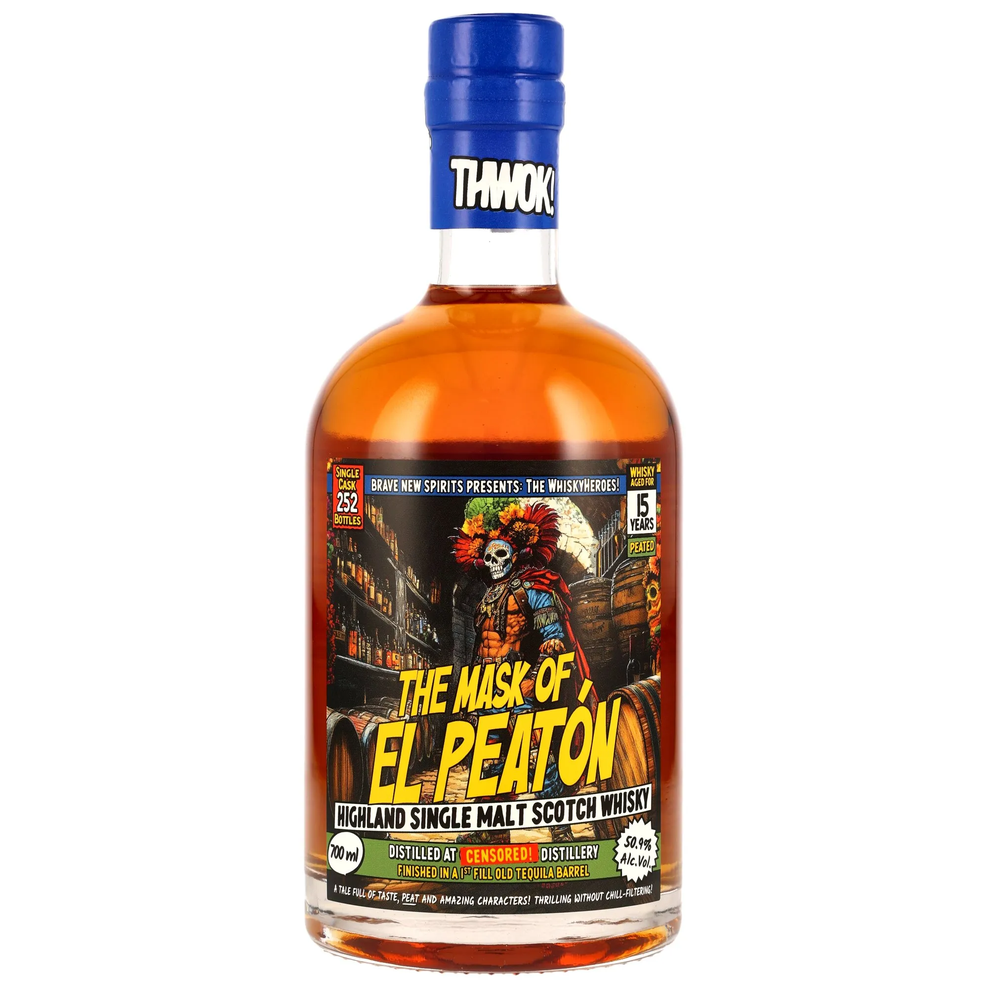 Peated Highland 15 Year Old Whiskyheroes: The Mask of El Peaton - Brave New Spirits