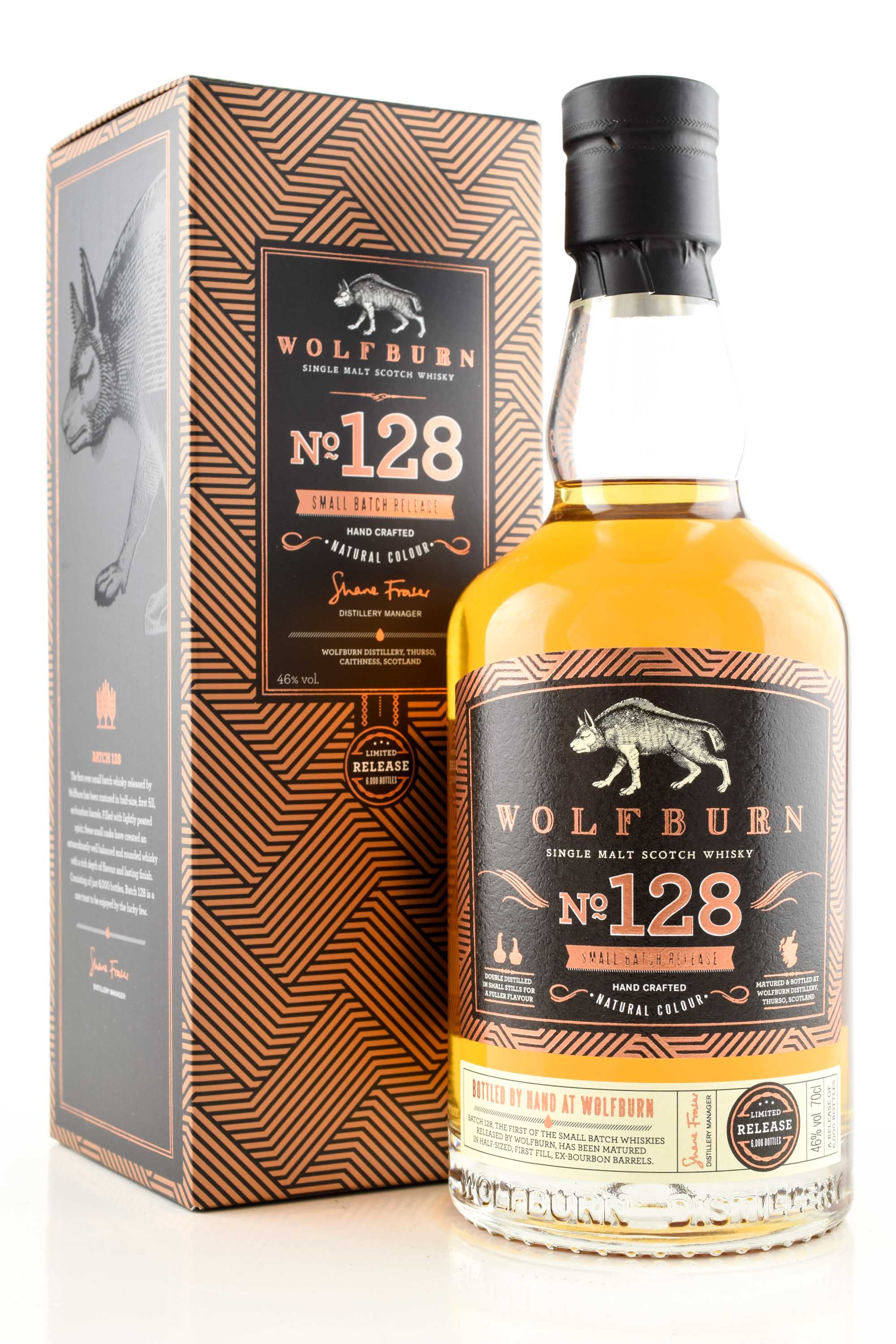 Wolf Burn batch 128 46% vol. 0,7l Wolf Burn batch 128 46% vol. 0,7l