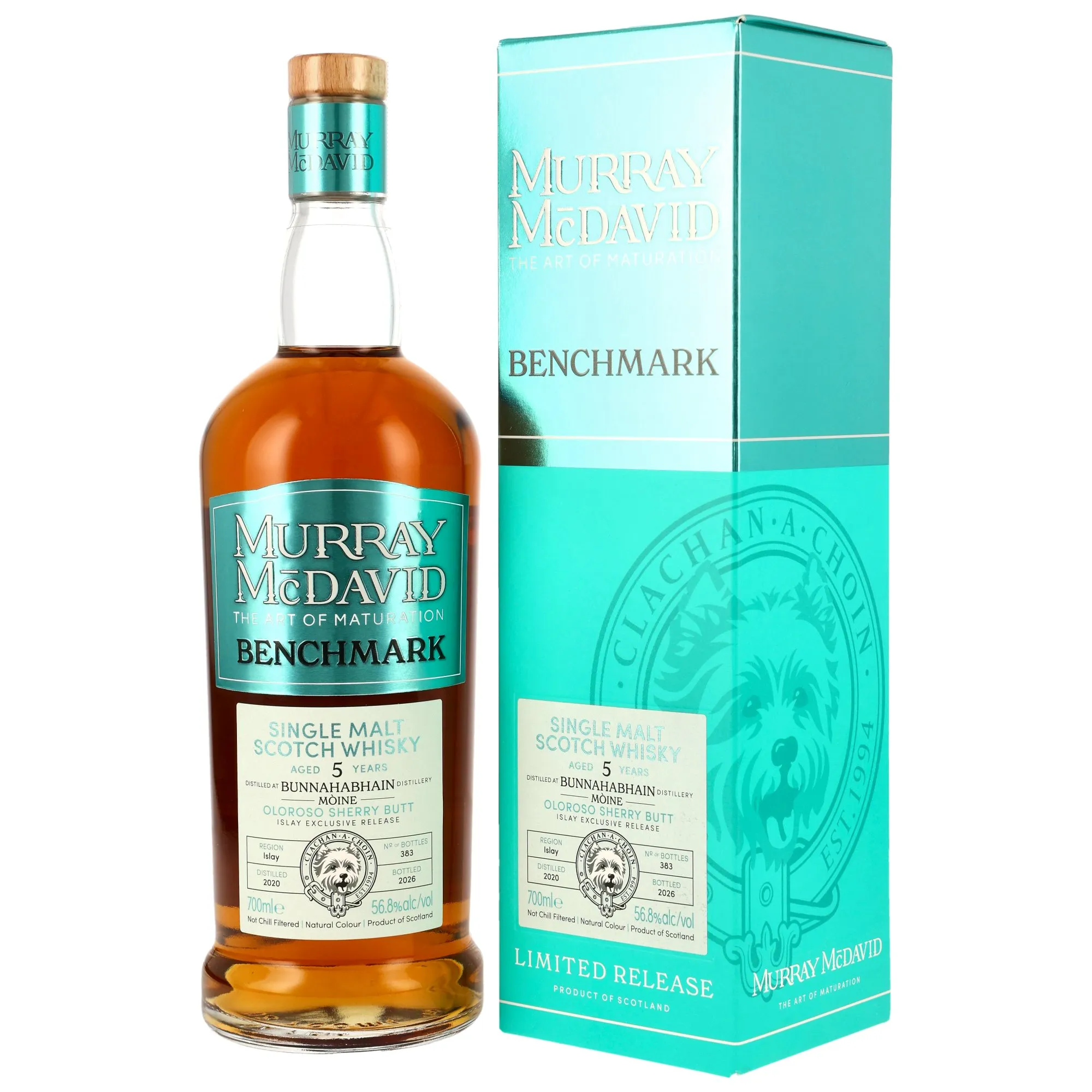 Bunnahabhain Moine 2020/2026 - 5 Jahre - Oloroso Sherry Butt Finish #2530043 - Murray McDavid