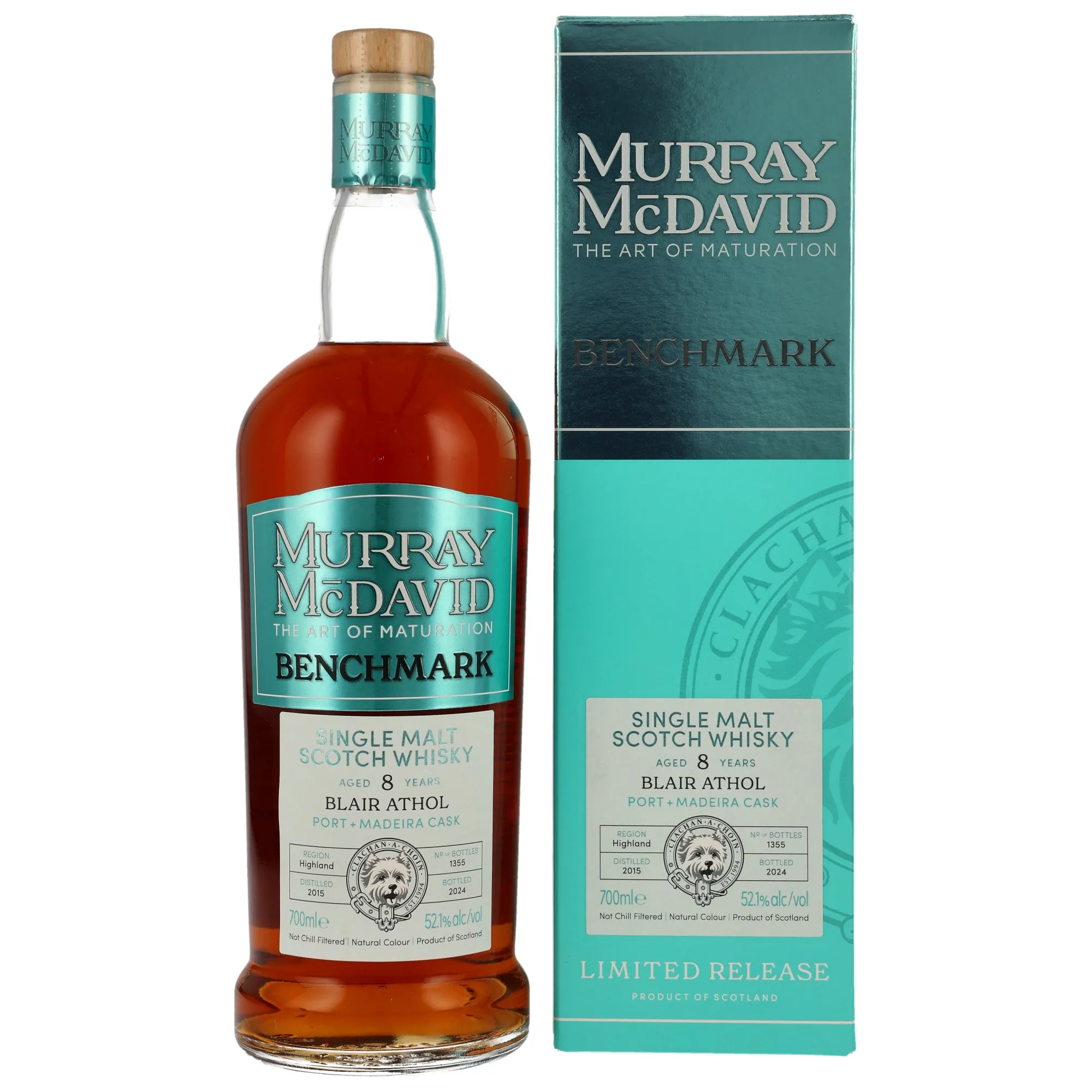 Blair Athol Benchmark 8 Year Old, Bourbon, Port & Madeira Cask, Cask #9001014 / 900105 / 900106 / 900108 / 900115, 2015, Murray McDavid, 52.1%