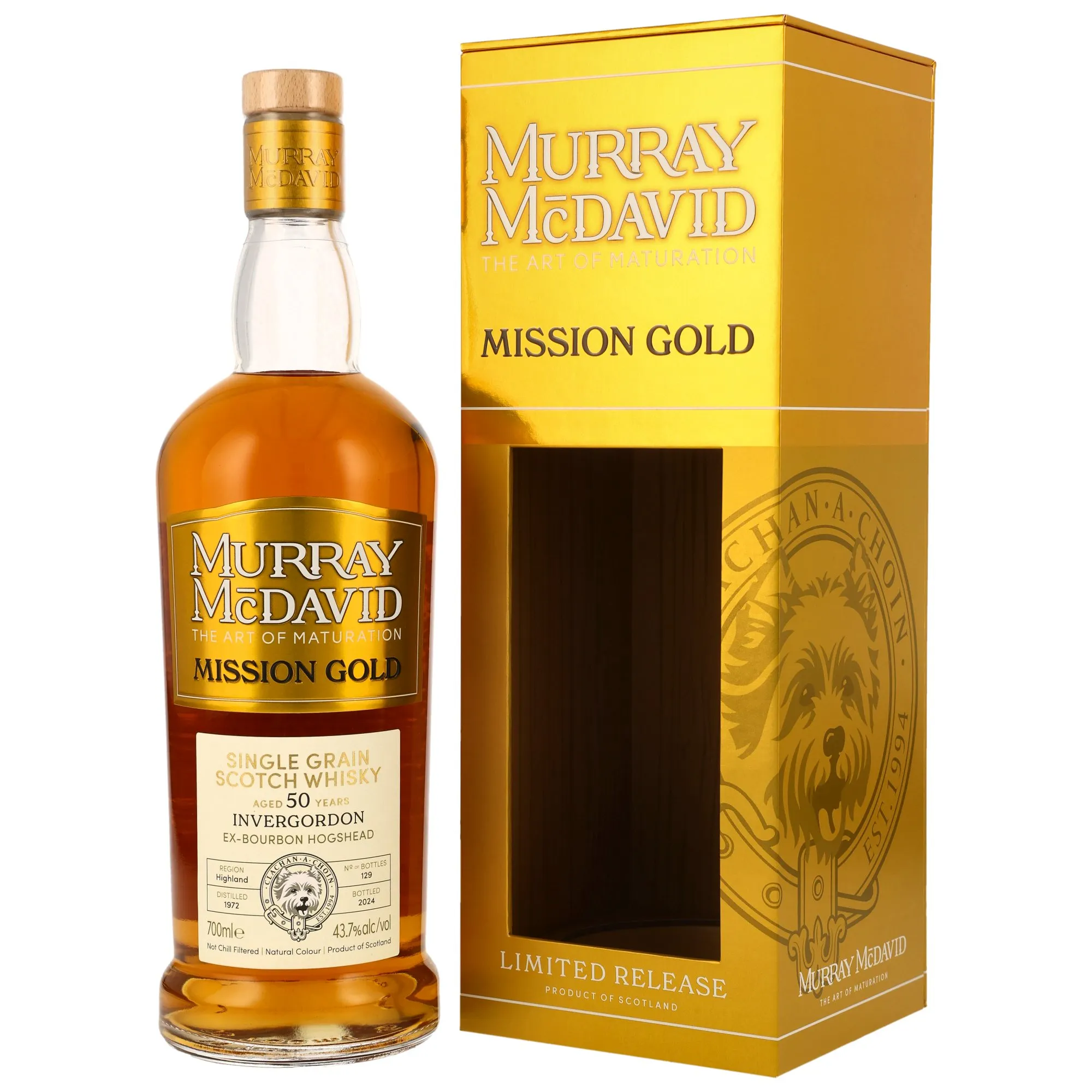 Invergordon 1972/2024 - 50 Year Old - Ex Bourbon Hogshead #88043 - Murray McDavid