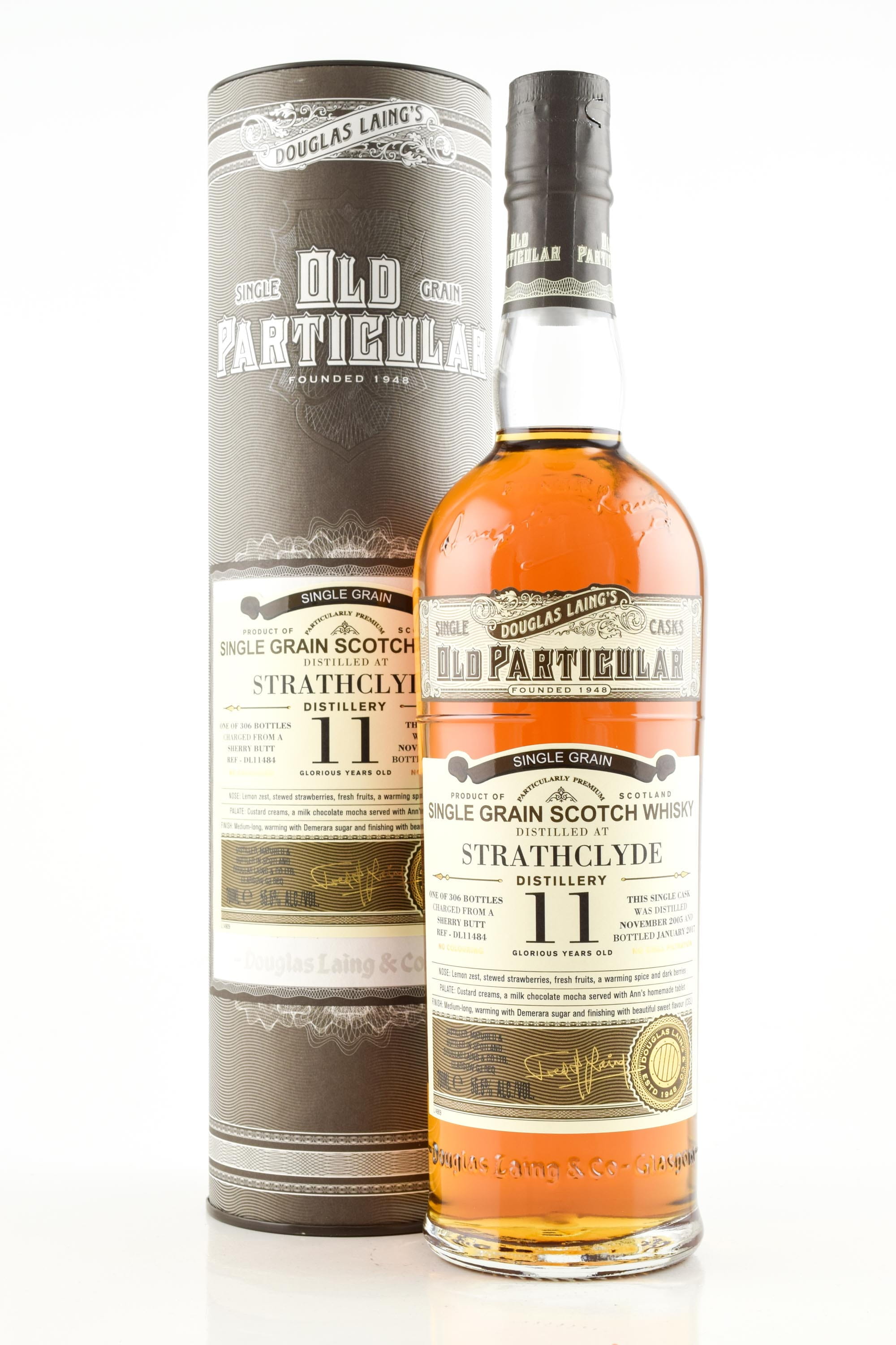 Strathclyde 11 Year Old Sherry Butt 2005/2017 Douglas Laing "Old Particular" 55.5% vol. 0,7l Strathclyde 11 Year Old Sherry Butt 2005/2017 Douglas Laing "Old Particular" 55.5% vol. 0,7l