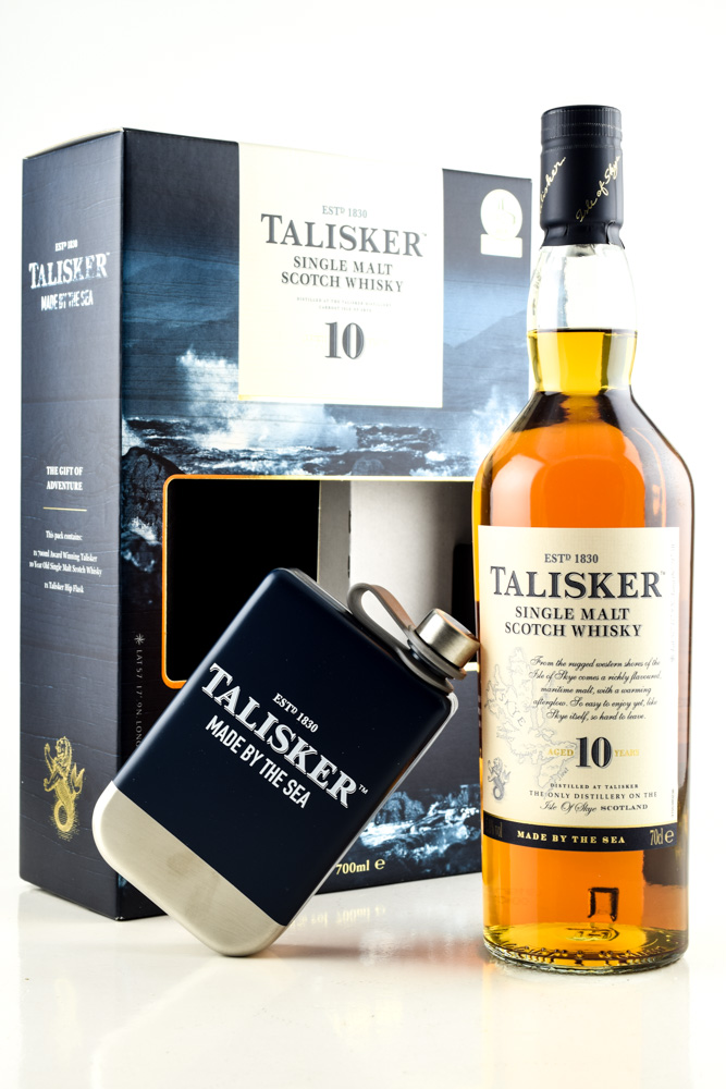Talisker 10 Jahre 45,8%vol. 0,7l - with Hip Flask Talisker 10 Jahre 45,8%vol. 0,7l - with Hip Flask