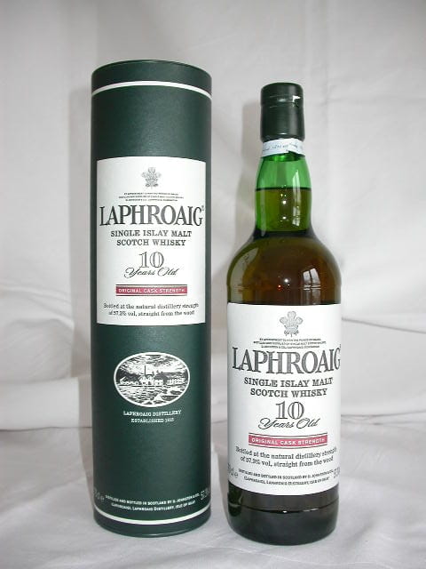 Laphroaig 10 Jahre Cask strength 55,7%vol. 0,7l (alte Ausstattung)