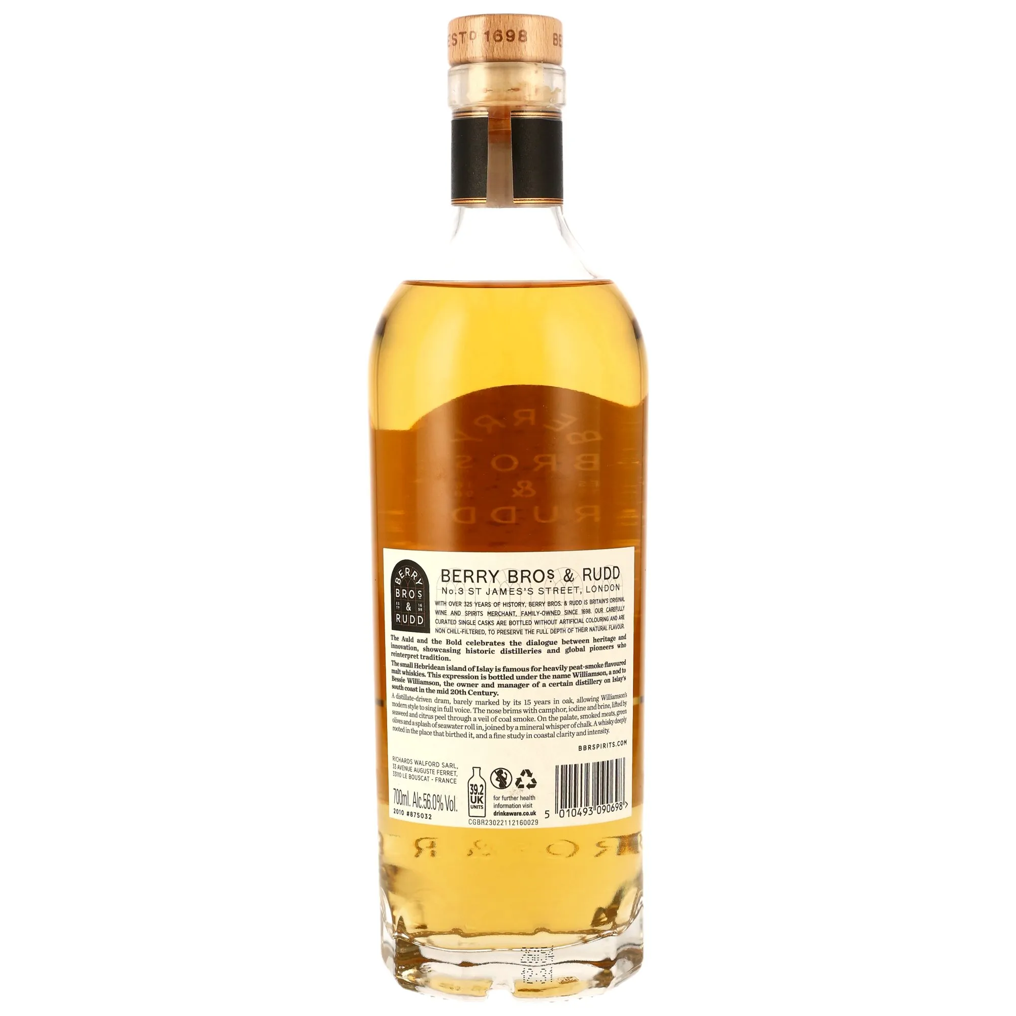 Williamson 2010 - 15 Jahre - Barrel #875032 The Auld & The Bold (Berry Bros & Rudd)