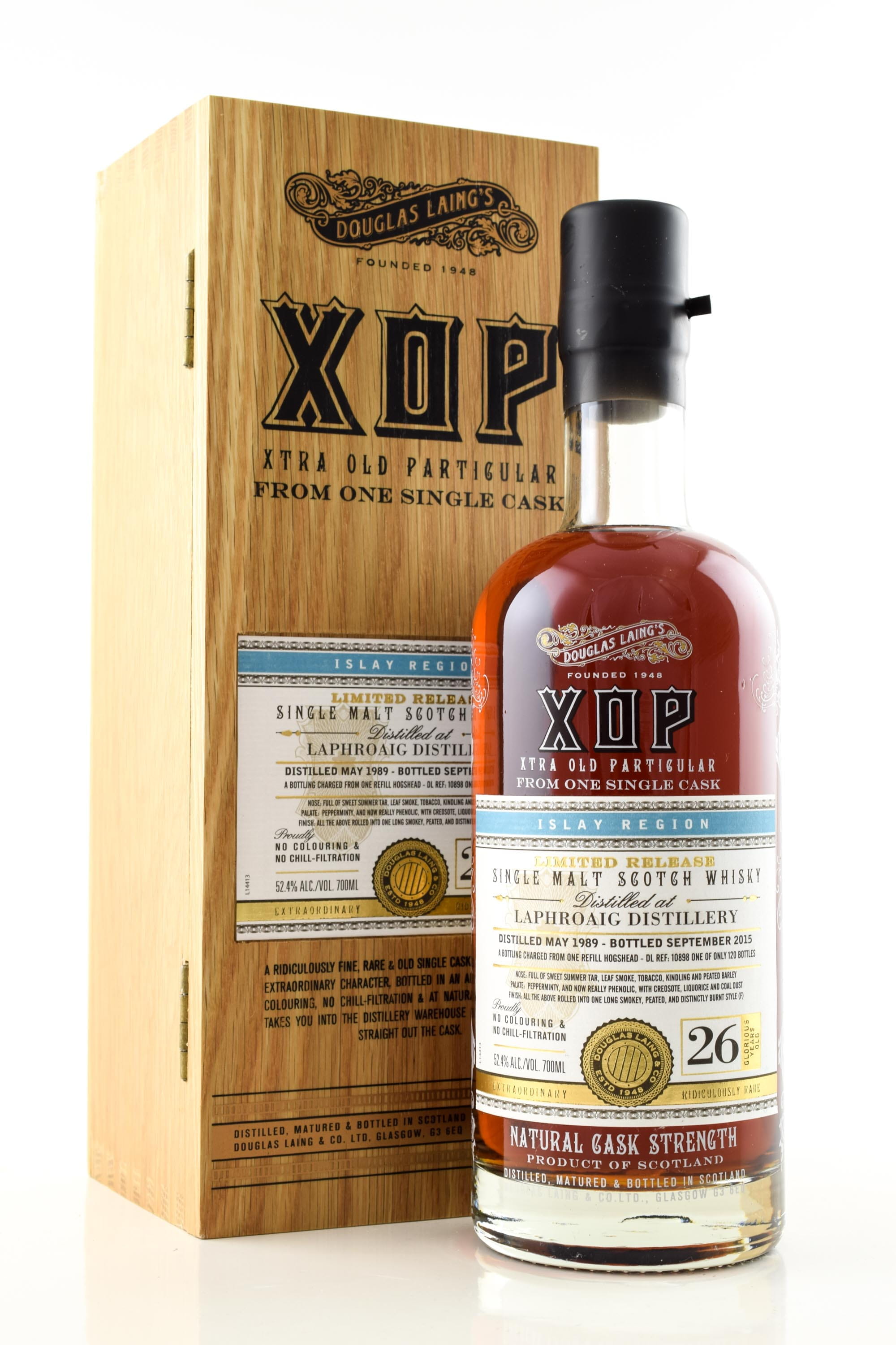 Laphroaig 26 Jahre 1989/2015 Refill Hogshead Douglas Laing XOP 52,4%vol. 0,7l