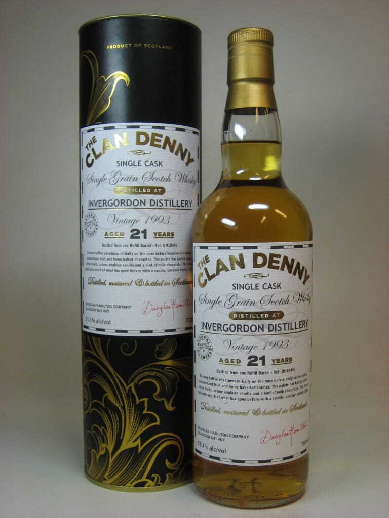 Invergordon 21 Jahre Vintage 1993 Clan Denny 51,1%vol. 0,7l