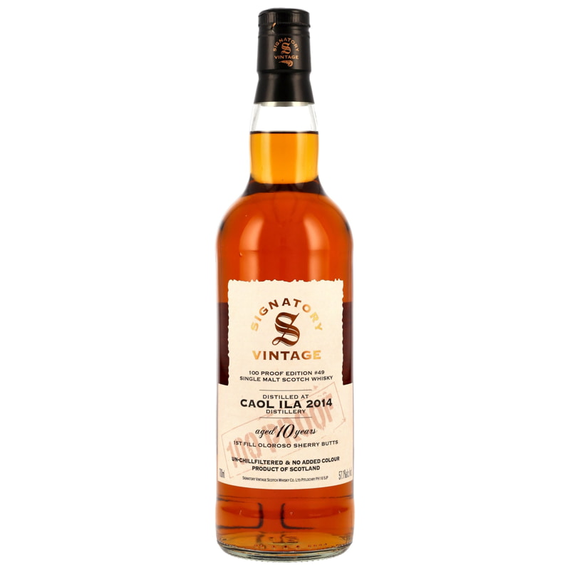 Caol Ila 2014 100 Proof Edition #49 Signatory Vintage