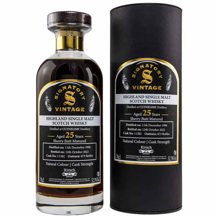 Clynelish 25 Jahre 1996/2022 Sherry Butt #11382 Signatory Vintage 52,3%vol. 0,7l