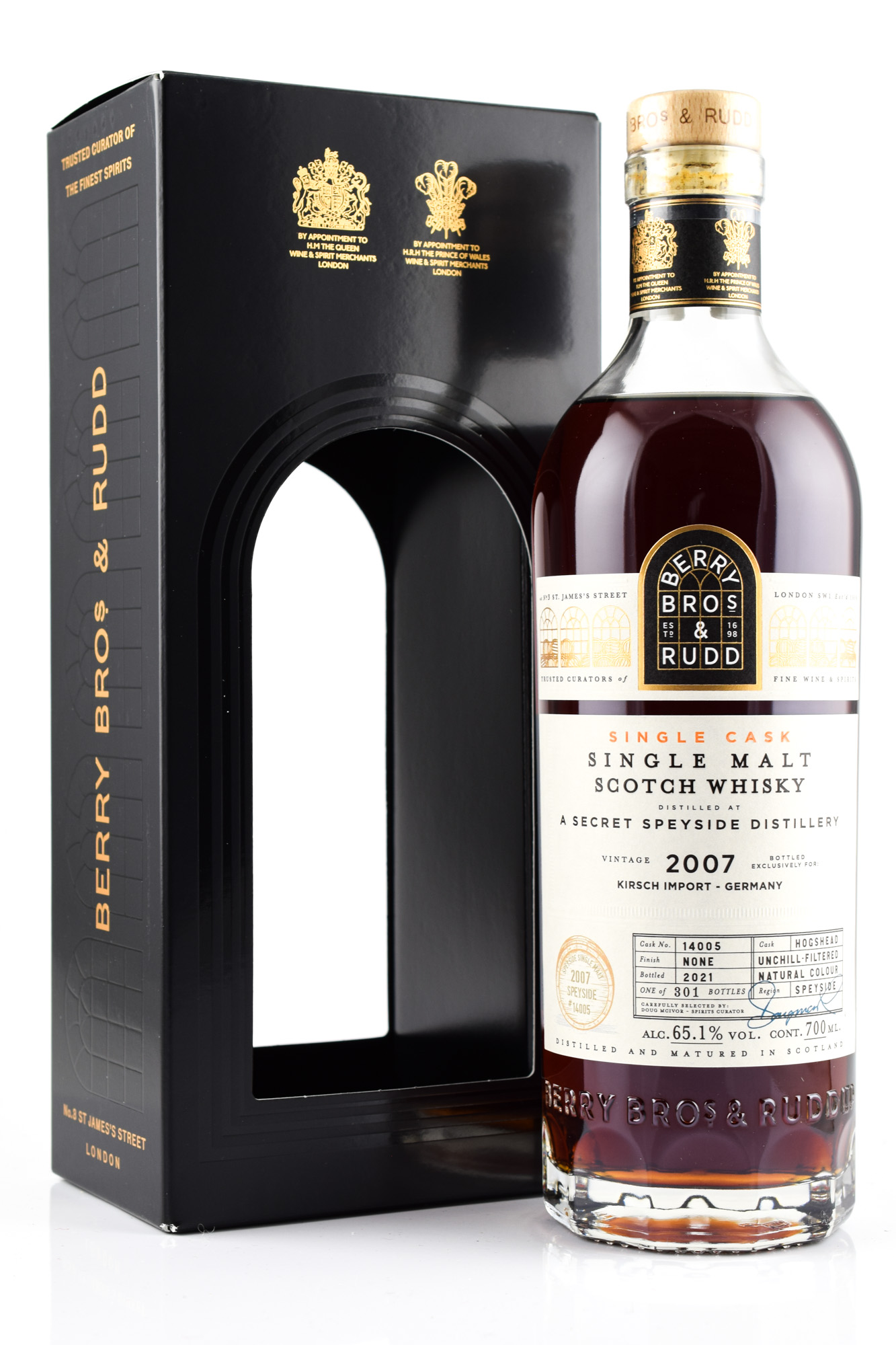 Secret Speyside 2007/2021 Hogshead #14005 Berry Bros. & Rudd 65,1%vol. 0,7l