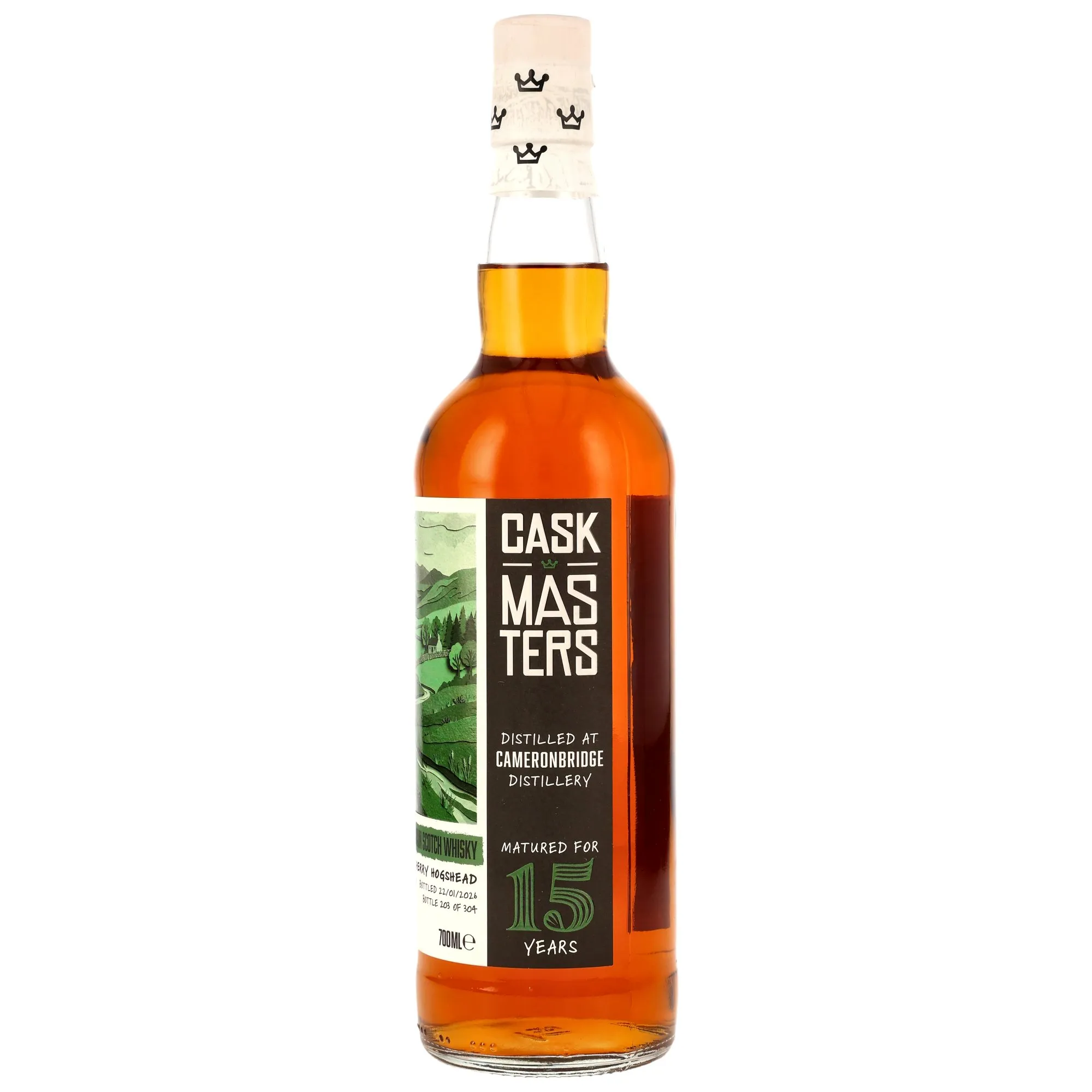 Cameronbridge 2010/2026 - 15 Year Old - 2nd Fill Sherry HHD #354883/2010 - Cask Masters - Brave New Spirits