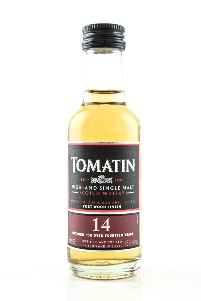 Tomatin 14 Year Old Port Wood Finish 46% vol. 0.05l Tomatin 14 Year Old Port Wood Finish 46% vol. 0.05l